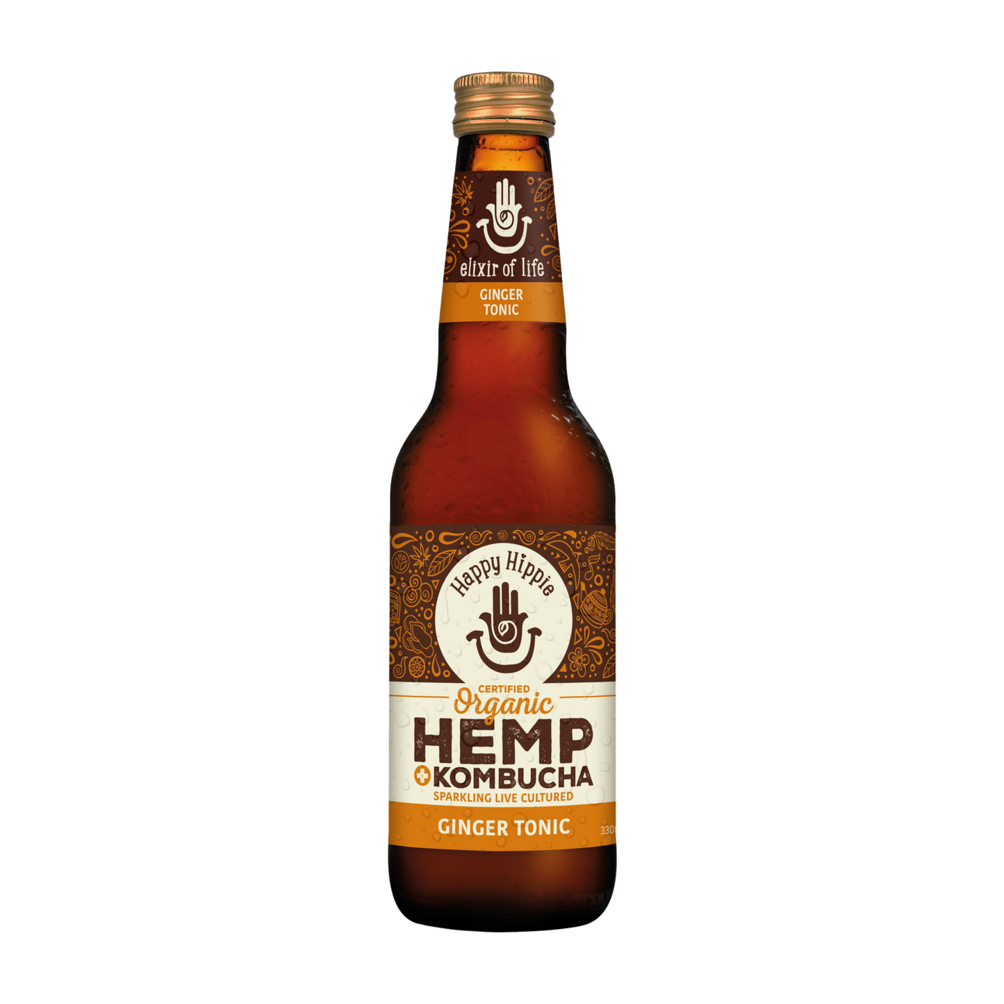 Ginger Tonic Hemp + Kombucha - 12 x 330ml bottles