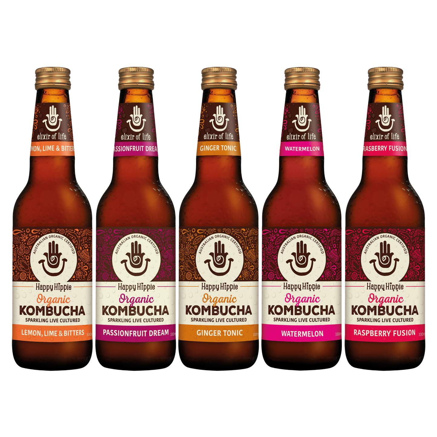 Mixed Box Kombucha (12 x 330ml bottles)