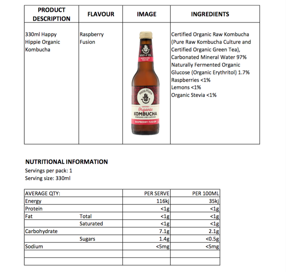 Raspberry Fusion - 12 x 330ml bottles