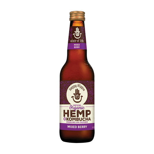 Mixed Berry Hemp + Kombucha - 12 x 330ml bottles